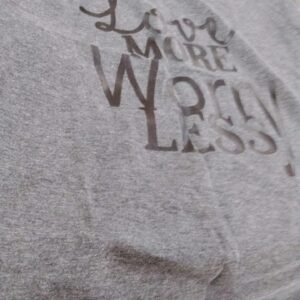 Ogarti Women Printed Round Neck Pure Cotton Grey Tshirt Size L