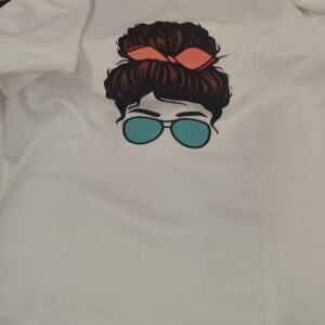 White Colour T Shirt For Women Size M