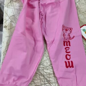 Girls Regular Fit Baby Pink Joggers Size 5 To 6Y