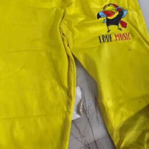 Girls Regular Fit Yellow Joggers Size 5 To 6Y