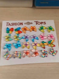 Butterfly Studs Pack Of 24 Pairs