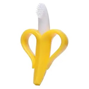 Baby Banana Teether Toothbrush Yellow