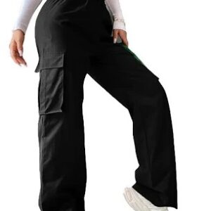 Black Colour Double Pocket Trousers For Women Size S
