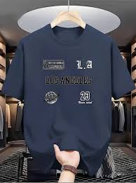 Wild Elephant Men Polyester Regular Fit Printed Tshirt Navy Size 2Xl