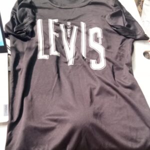 Mens Black Printed T Shirt Size S