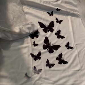White Printed Top For Women Size S