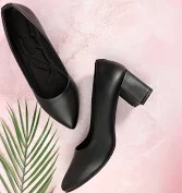 Denill Pointed Tce Black Umps Heels For Women Size 38