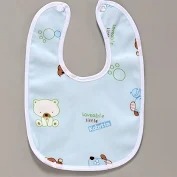 Sky Blue Color Printed Baby Bib