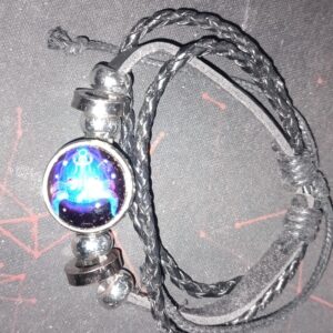 Zodiac Cosmic Leather Wraparound Bracelet
