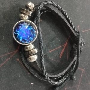 Zodiac Cosmic Leather Wraparound Bracelet