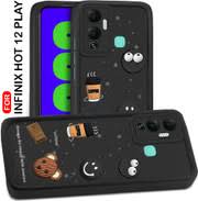 Aestmo Cd Infinix Hot 12 3D Silicone Mobile Cover