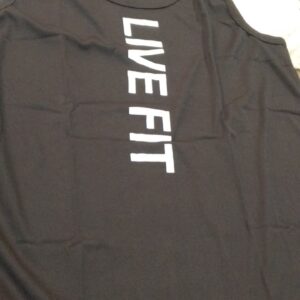 Black Printed Vest For Men Size M