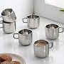 Stainless Steel Tea Cup 150 Ml Set Of 6