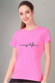 Women Tshirt Pink Color Size S