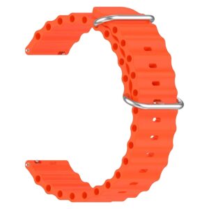 Watch Strap Silicone Belt 20Mm Color Orange