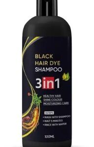 Herbal 3 In 1 Hair Dye Instant Black Hair Shampoo For Women Men 100 Ml