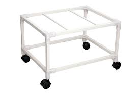 Cooler Plastic Stand White Colour 4 Wheel