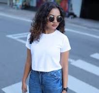 Women Crop Top White Colour Size S