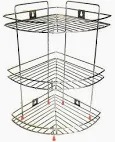 3 Tier Stainless Steel Bathroom Corner Rack
