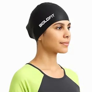 Boldfit Swimming Cap Black