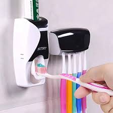 Plastic Automatic Toothpaste Squeezing Device White