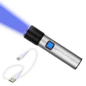 Amicivision 365Nm Uv Flashlight Rechargeable