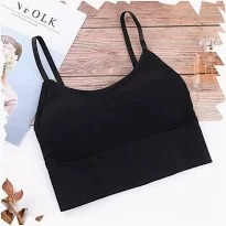 Black Color Women Sports Bra Size S