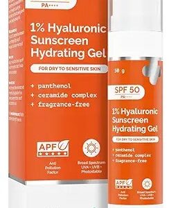 The Derma Co 1 Hyaluronic Sunscreen Hydrating Gel Sensitive Skin 50G