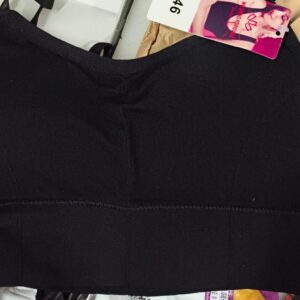 Women Bralette Lightly Padded Bra Black 28