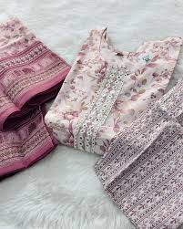 Anouk Women Pure Cotton Kurta Palazzo Dupatta Set S