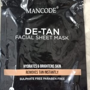 Man Code De Tan Facial Sheet Mask 25 Ml