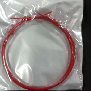 Earrings For Women 60Mm Hot Red Stainless