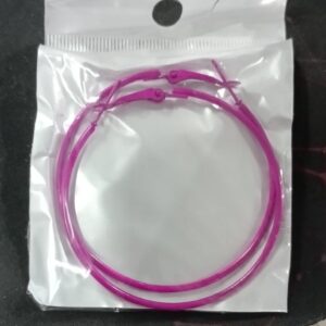 Earrings For Women 60Mm Hot Pink Stainless