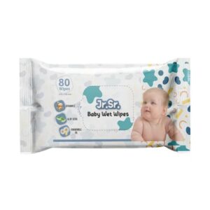 Jr Point Sr Point Baby Wipes With AloeVera And Chamomile Oil 80 Sheets