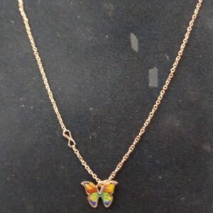 Rainbow Butterfly Necklace For Women And Girls