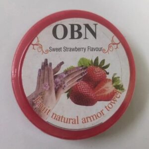 Obn Strawberry Flavor Nail Polish Remover Armor Wipes Towel 32Pc Each Pack Of 2
