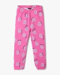 Floral Print Joggers Colour Pink Size 7 To 8 Yrs