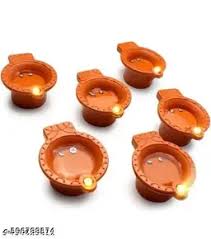 Pupid Water Magic Sensor Diya Water Diya 12 Pcs