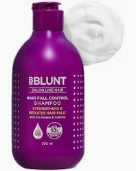 Bblunt Hair Fall Control Shampoo Pea Protein Caffeine For Stronger Hair 300Ml