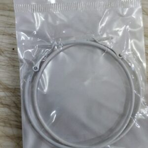 Jumbo Hoop Earrings Color White