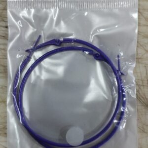 Jumbo Hoop Earrings Color Purple