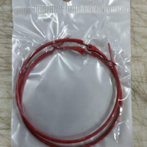 Jumbo Hoop Earrings Color Red