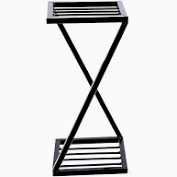 Iron Pot Stand 2 Layer Black