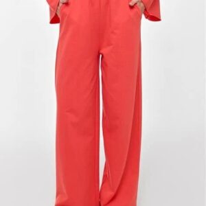 Cover Story Carrot Red Trouser For Women Size 28