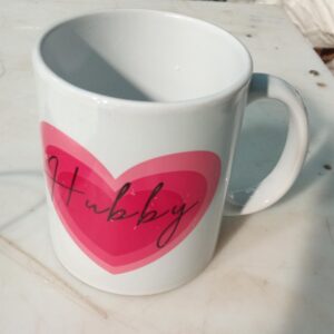White Heart Printed Coffee Mug Capacity 300Ml