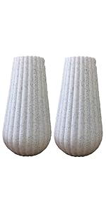 Khoji Sunshine Plastic Vase White Set Of 2