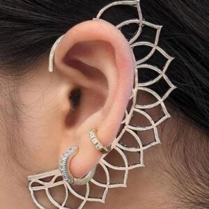 Metal Ear Cuff Earring 1 Pair Silver