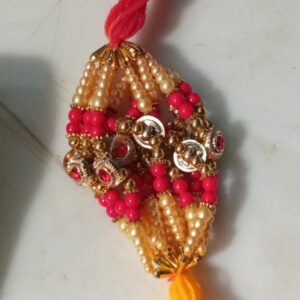 Multicolour Beads Rakhi For Brothers 12 Pcs