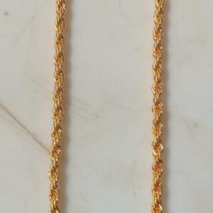 Artificial Neck Chain For Men Gold