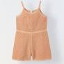 Spunkies 4 To 5 Yrs Girls Peach Crochet